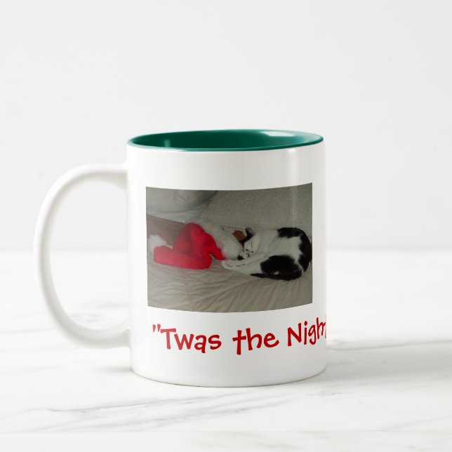 Tare natten före jul Kitten Två-Tonad Mugg (Vänster)