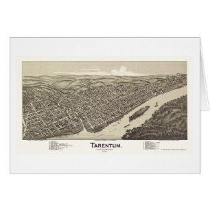 Tarentum panorama- karta för PA - 1901 Hälsningskort