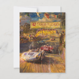 Targa Florio Italiano Tävling Vykort