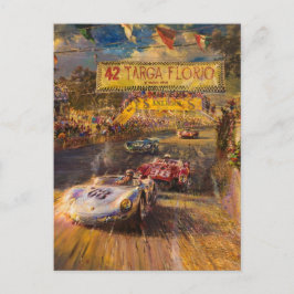 Targa Florio Italiano Tävling Vykort