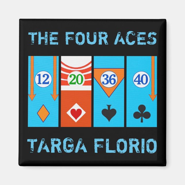 TARGA FLORIO TÄVLING MAGNET (Framsidan)
