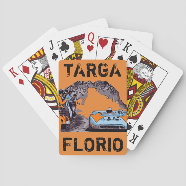 TARGA FLORIO TÄVLING SPEL KORT (Baksidan)