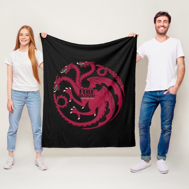 Targaryen Sigil - Fire & Blood Fleecefilt (På plats)