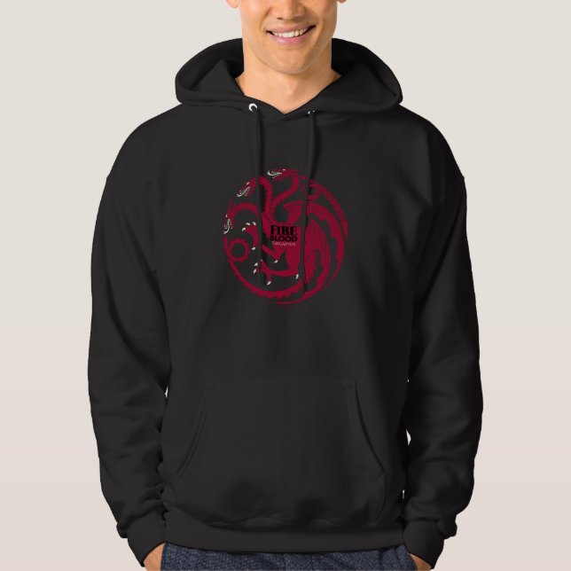 Targaryen Sigil - Fire & Blood Hoodie (Framsida)