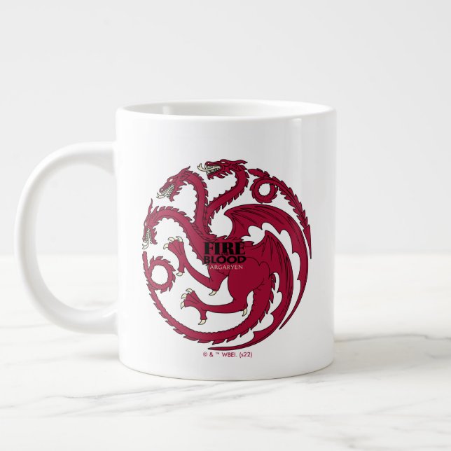 Targaryen Sigil - Fire & Blood Jumbo Mugg (Vänster)