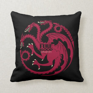 Targaryen Sigil - Fire & Blood Kudde