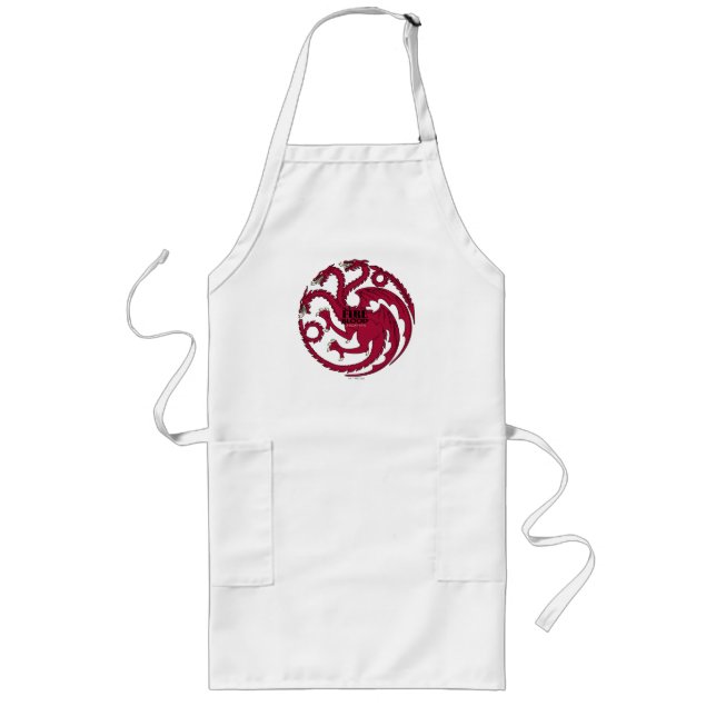 Targaryen Sigil - Fire & Blood Långt Förkläde (Framsidan)