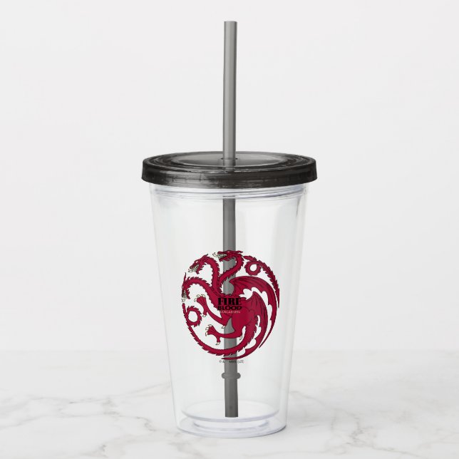 Targaryen Sigil - Fire & Blood Take Away Mugg (Framsida)