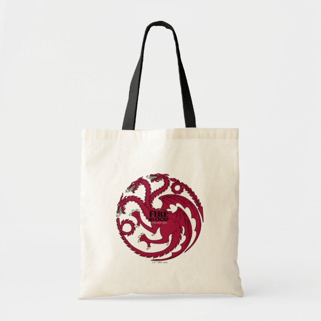 Targaryen Sigil - Fire & Blood Tygkasse (Framsidan)
