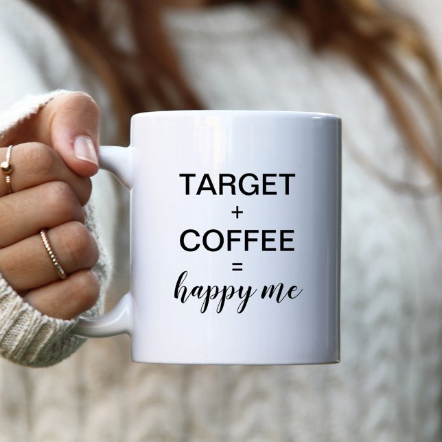 Target + Kaffe = Lycklig Jag Kaffemugg (Skapare uppladdad)