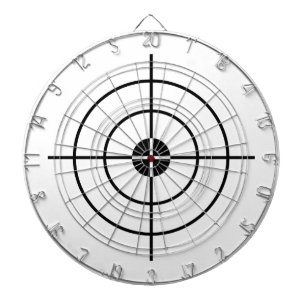 Target övar pilen stiger ombord darttavla