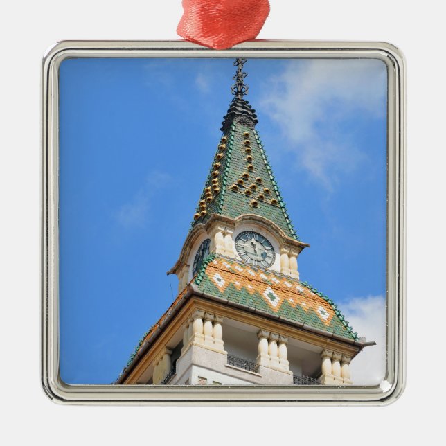 Targu-Mures rumänien Julgransprydnad Metall (Framsidan)