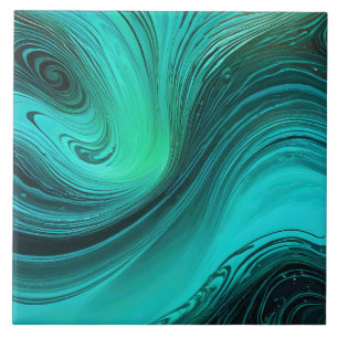 ’Tarifa’ Blue Swirls Vågar Kakelplatta