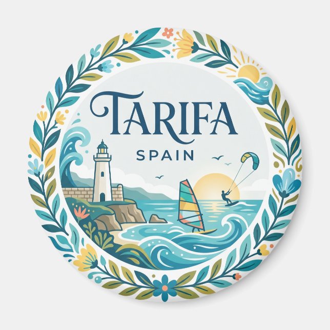 Tarifa, Cádiz, Spanien Spanien Magnet (Framsidan)