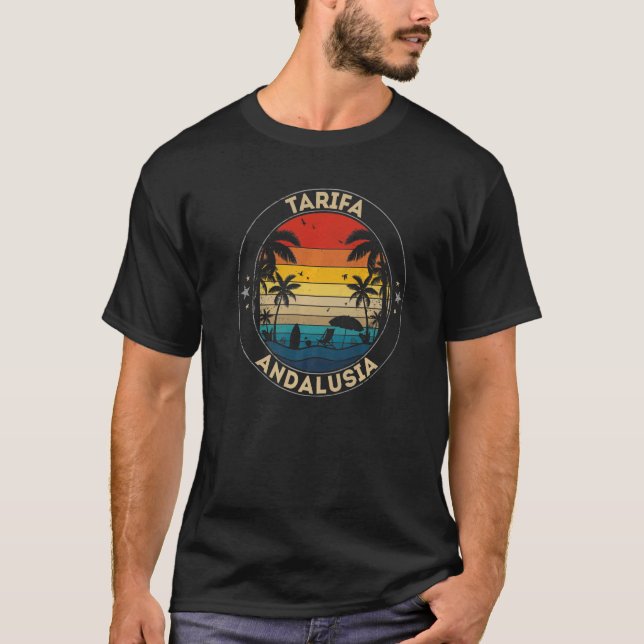 Tarifa Souvenir Andalusia Reminder T Shirt (Framsida)