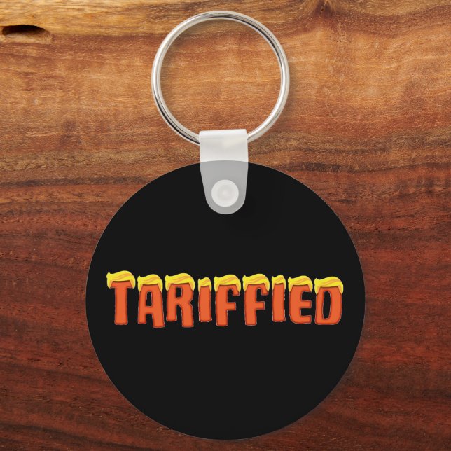 Tariferad - lustig Donald Trump-tariff Nyckelring (Framsida)