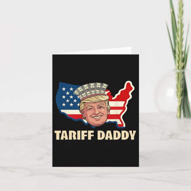 Tariff pappa Funny Trump Kort (Framsida)