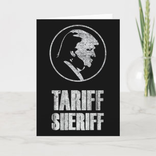 Tariff Sheriff Rolig President Trump Politisk Sati Kort