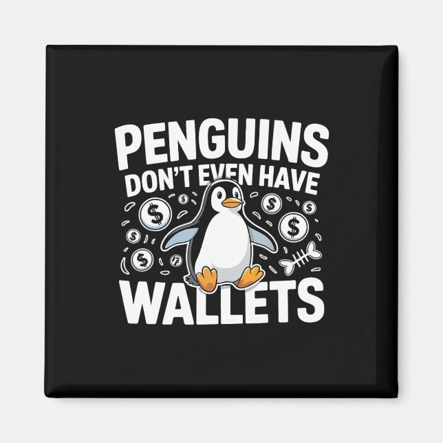 Tariffer på Penguins Heard Island Funny Trump Tari Magnet (Framsidan)