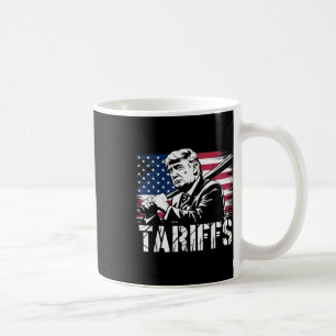 Tariffer Trump USA flagga Trade Power Funny Tess Kaffemugg