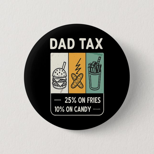 Tarifferad Design Tariff pappa Trump Funny Pappor Knapp (Framsida)