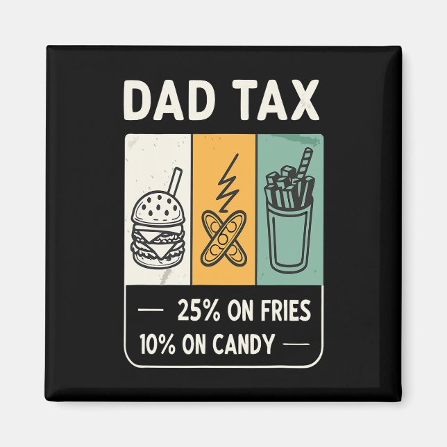Tarifferad Design Tariff pappa Trump Funny Pappor Magnet (Framsidan)