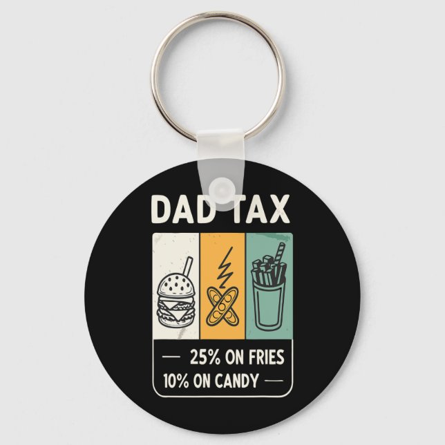 Tarifferad Design Tariff pappa Trump Funny Pappor Nyckelring (Framsida)