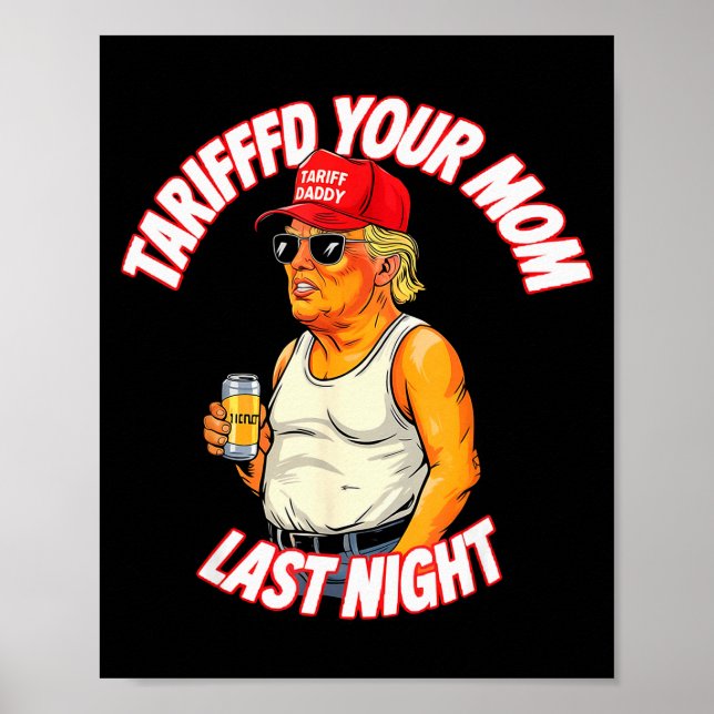 Tarifferade din mamma i natt Tarrified Roligt _1  Poster (Framsidan)