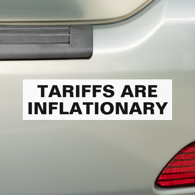 Tarifferna är inflationära. bildekal (På Bil)