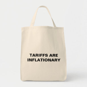 Tarifferna är inflationistiska™ Livsmedel Tote Tygkasse