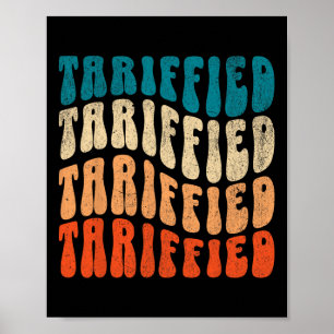 Tariffierade motståndsprotester mot retro män tari poster