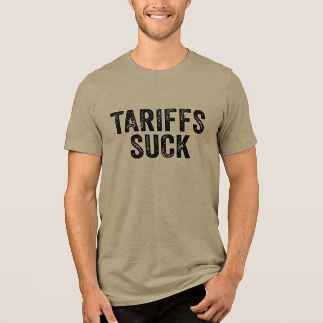 Tariffs Suck - AntiTariffs T Shirt (Framsida)