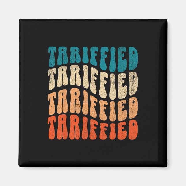 Tarifmotståndet mot tarifferna Retro Manar Magnet (Framsidan)