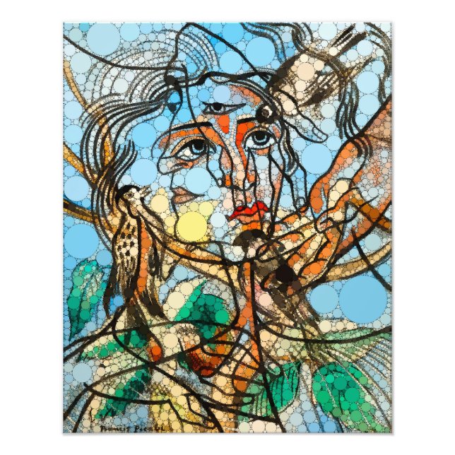 Tarin, Infinity Dots av After Francis Picabia Fototryck (Framsidan)