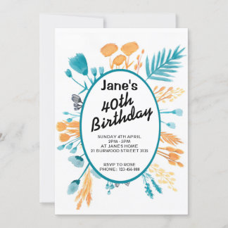 Tarjeta cumpleaños con diseño original inbjudningar