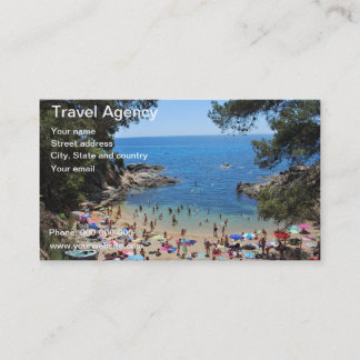 tarjeta de agencia de viajes visitkort