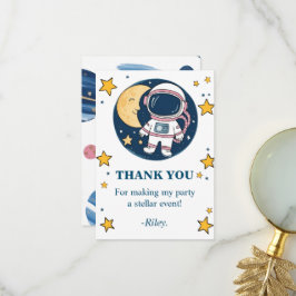 Tarjeta De Agradecimiento Cumpleaños Astronauta Tack Kort