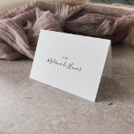 Tarjeta de Agradecimiento de Boda Española Tack Kort<br><div class="desc">Esta tarjeta de agradecimiento de boda española es perfecta para una boda moderna. El diseño,  sencillo y elegante,  presenta una tipografía clásica y linda en blanco y negro.</div>