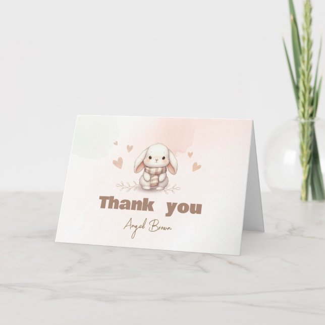 Tarjeta de agradecimiento plegada tack kort (Framsida)