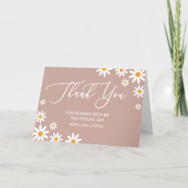 Tarjeta De Agradecimiento Thank yoy card boho Dais Tack Kort