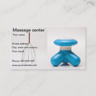 Tarjeta de centro de masaje visitkort