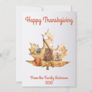 Tarjeta de felicitacion de agradecimiento julkort