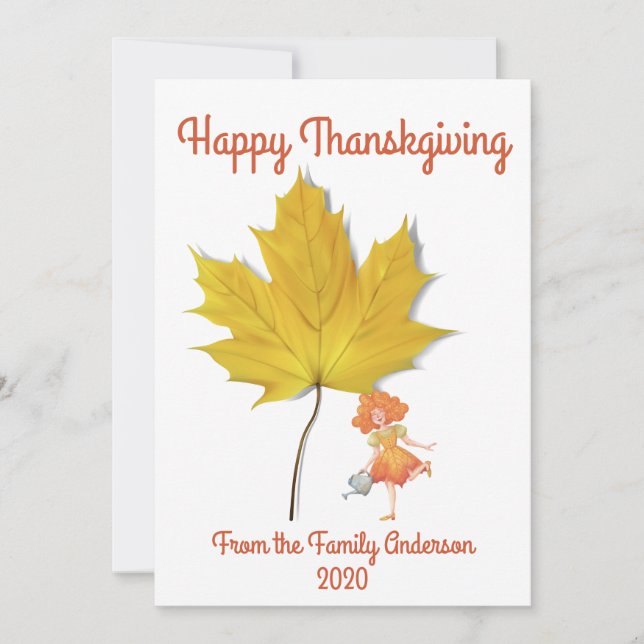 Tarjeta de felicitacion de agradecimiento julkort (Framsida)