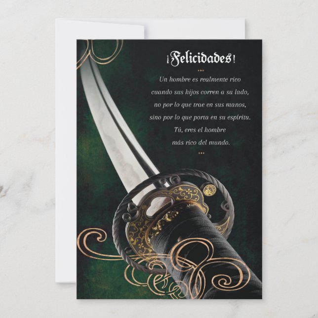 Tarjeta de Felicitación para el Día de los Padres Inbjudningar (Framsida)