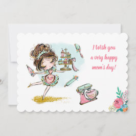 Tarjeta de Felicitación para mamá Inbjudningar