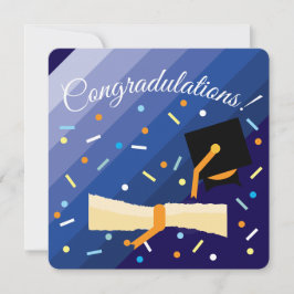 Tarjeta de felicitación plana kort