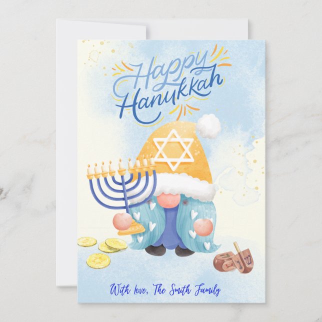 Tarjeta de Hanukkah  Julkort (Framsida)
