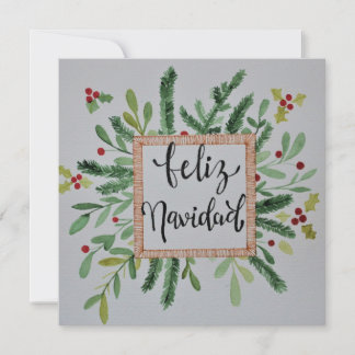 Tarjeta de navidad acuarela julkort