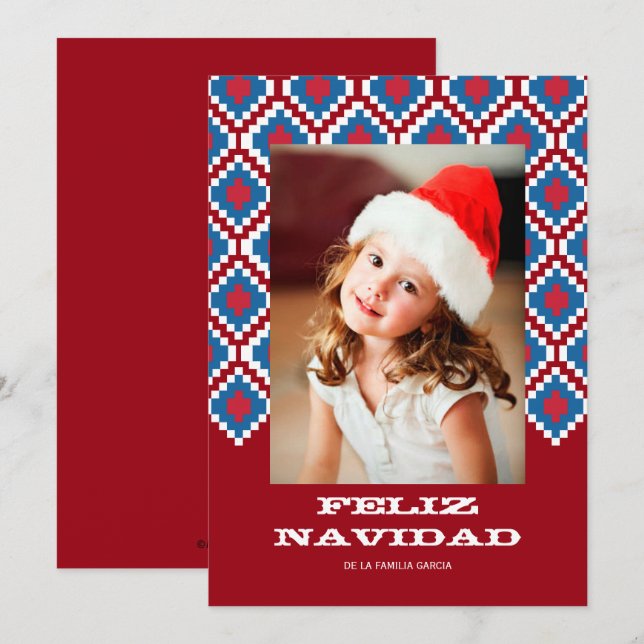 Tarjeta de Navidad colorida 2 Julkort (Fram/baksida)