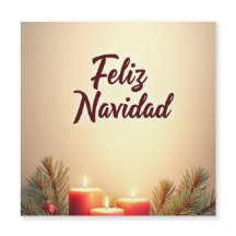 Tarjeta de Navidad elegante con detalles dorados Y